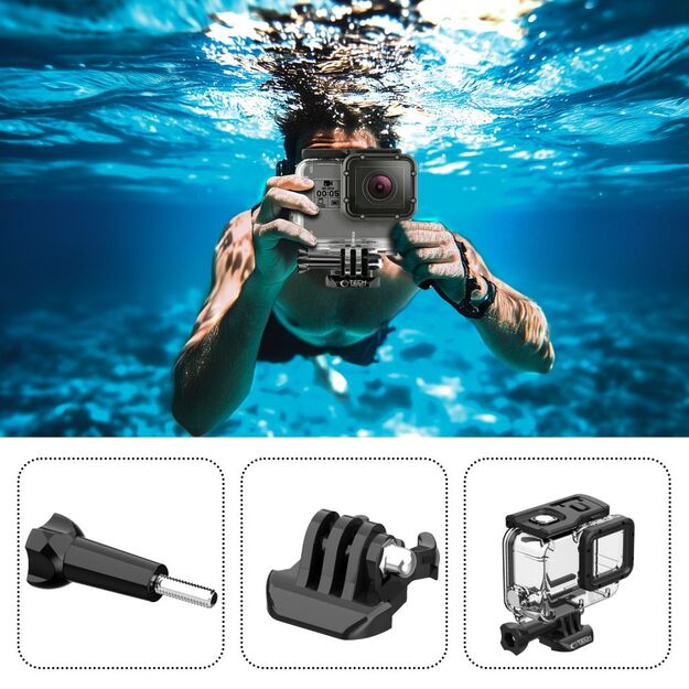 Tech-Protect GA200 Waterproof Case for GoPro Hero 5 / 6 / 7 - Transparent 2