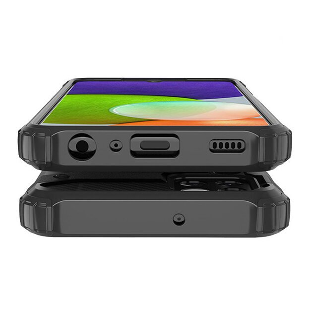 Hybrid Armor Case Tough Rugged Cover for Samsung Galaxy A22 4G golden 4