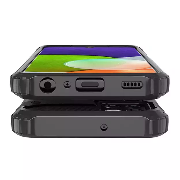 Hybrid Armor Case Tough Rugged Cover for Samsung Galaxy A22 4G golden 11