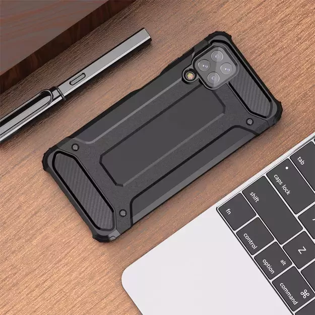 Hybrid Armor Case Tough Rugged Cover for Samsung Galaxy A22 4G golden 14