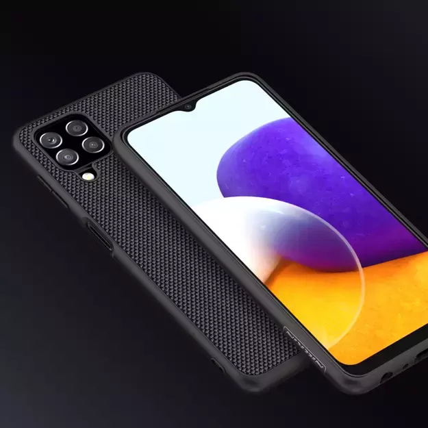 Nillkin Textured Case durable reinforced case with gel frame and nylon back for Samsung Galaxy A22 4G black 2