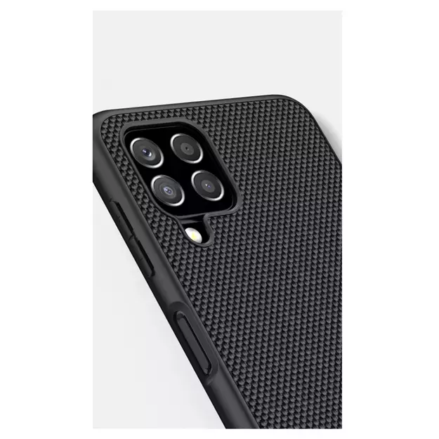 Nillkin Textured Case durable reinforced case with gel frame and nylon back for Samsung Galaxy A22 4G black 3