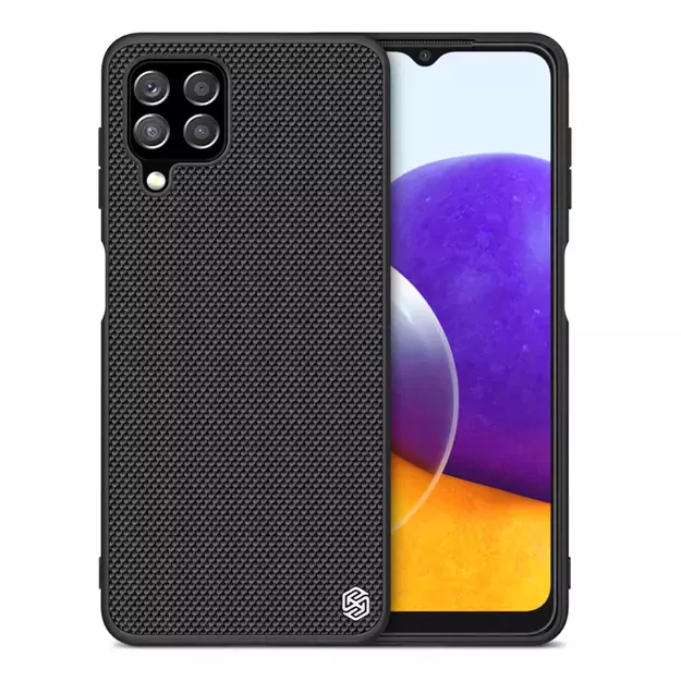 Nillkin Textured Case durable reinforced case with gel frame and nylon back for Samsung Galaxy A22 4G black 5