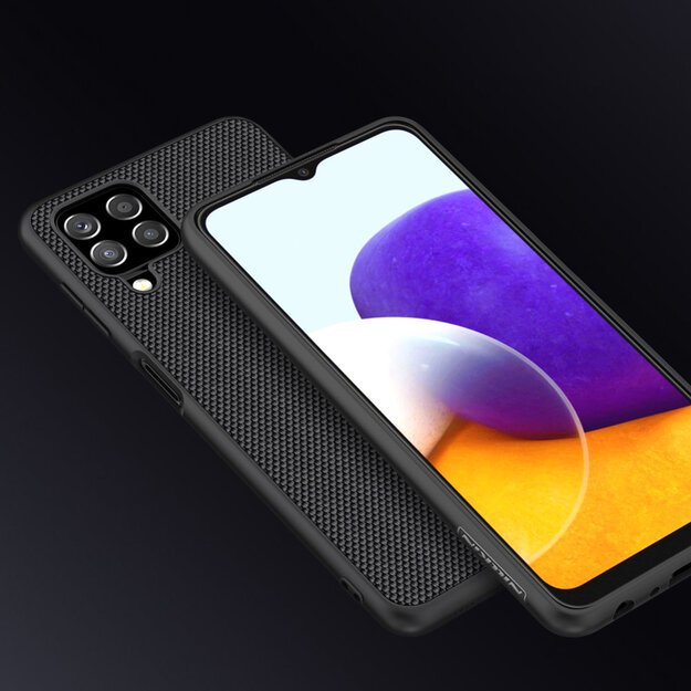 Nillkin Textured Case durable reinforced case with gel frame and nylon back for Samsung Galaxy A22 4G black 16