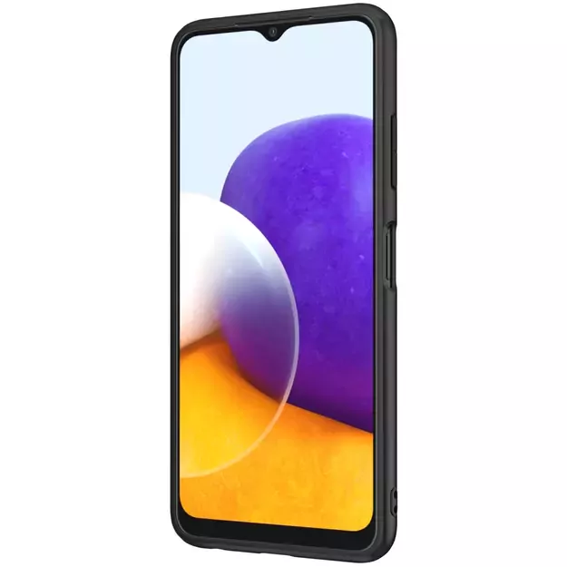 Nillkin Textured Case durable reinforced case with gel frame and nylon back for Samsung Galaxy A22 4G black 25