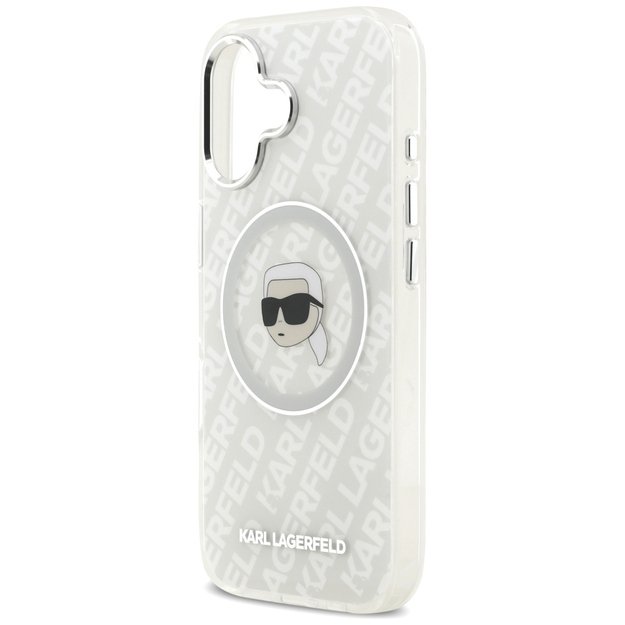 Karl Lagerfeld IML Karl Head Logo MagSafe iPhone 17 Case - Gray 5