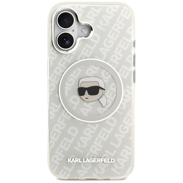 Karl Lagerfeld IML Karl Head Logo MagSafe iPhone 17 Case - Gray 2