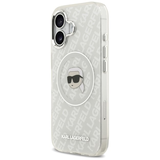 Karl Lagerfeld IML Karl Head Logo MagSafe iPhone 17 Case - Gray 1