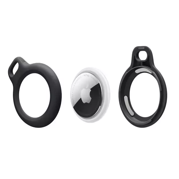 Tech-Protect Rough Chain Case for Apple AirTag with Pendant - Black 7