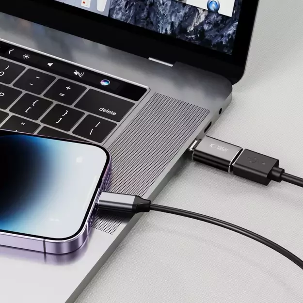 Tech-Protect UltraBoost USB-C (Male) / USB-A (Female) OTG Adapter - Black 1