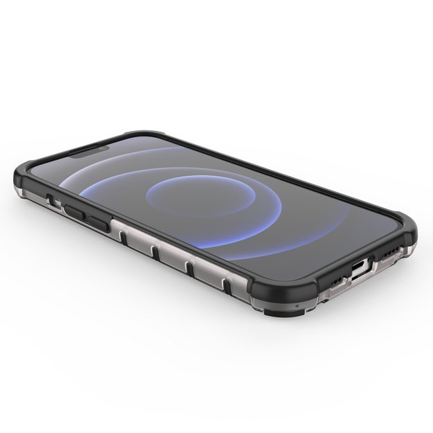 Honeycomb Case armor cover with TPU Bumper for iPhone 13 Pro black 24