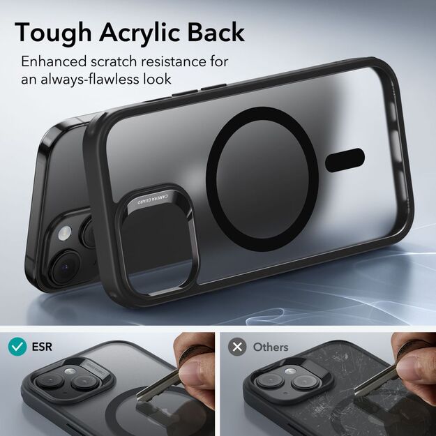 ESR Classic Hybrid Halolock Case with MagSafe for iPhone 15 - Matte Black 14