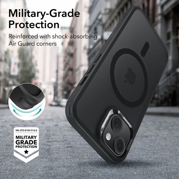 ESR Classic Hybrid Halolock Case with MagSafe for iPhone 15 - Matte Black 8