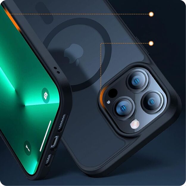 Tech-Protect MagMat MagSafe iPhone 15 Pro Case - Matte Black 2