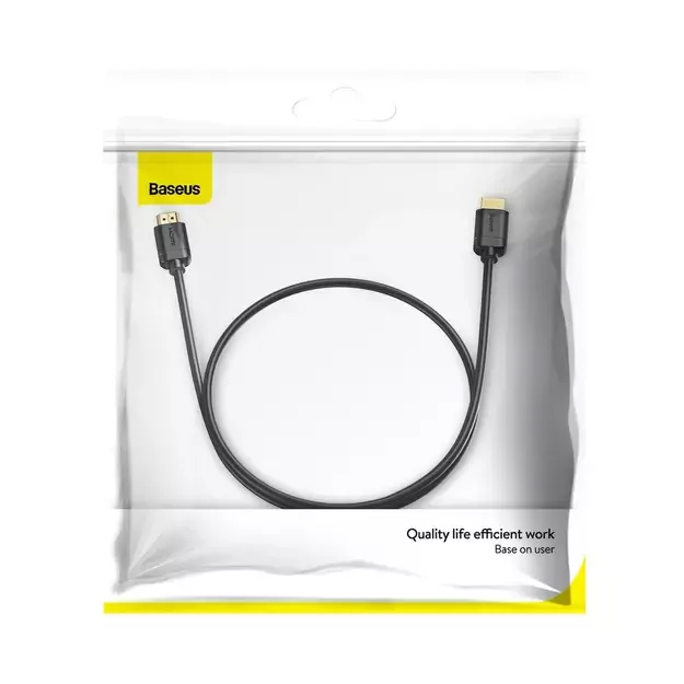 Baseus cable HDMI 2.0 cable 4K 60 Hz 3D HDR 18 Gbps 1 m black (CAKGQ-A01) 18