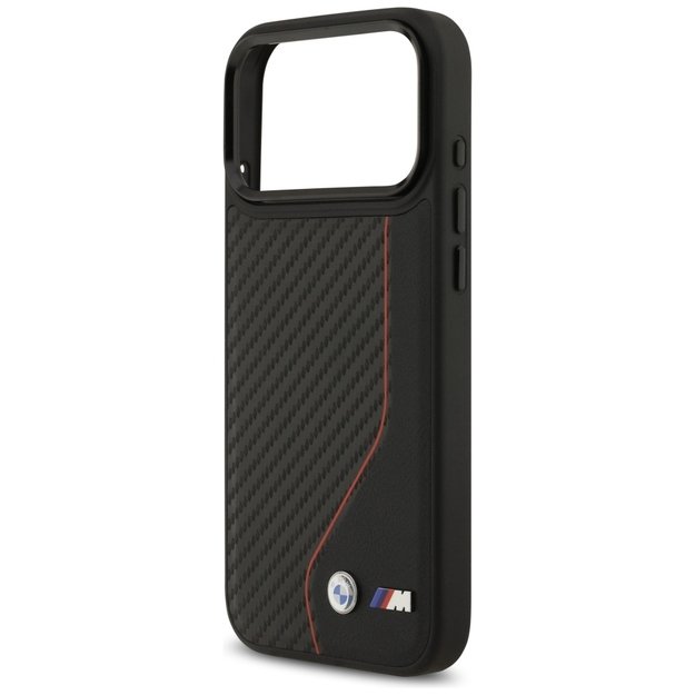 BMW M Carbon Line &amp  Logo MagSafe Case for iPhone 17 Pro Max - Red 5
