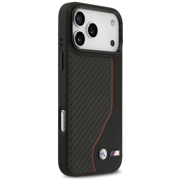 BMW M Carbon Line &amp  Logo MagSafe Case for iPhone 17 Pro Max - Red 3