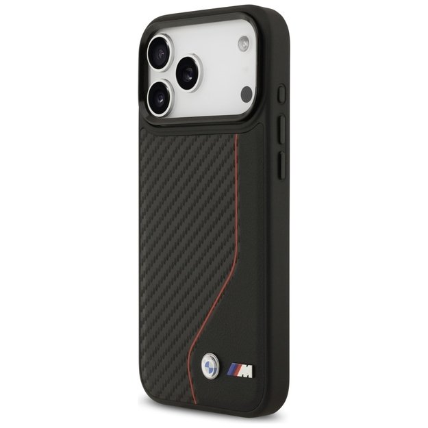 BMW M Carbon Line &amp  Logo MagSafe Case for iPhone 17 Pro Max - Red 1