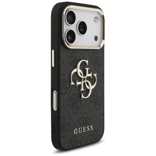 Guess 4G Big 4G Classic Logo Case for iPhone 17 Pro - Black and Gold 3