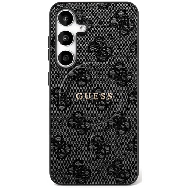 Guess 4G Ring Classic Logo MagSafe case for Samsung Galaxy S25 FE - black