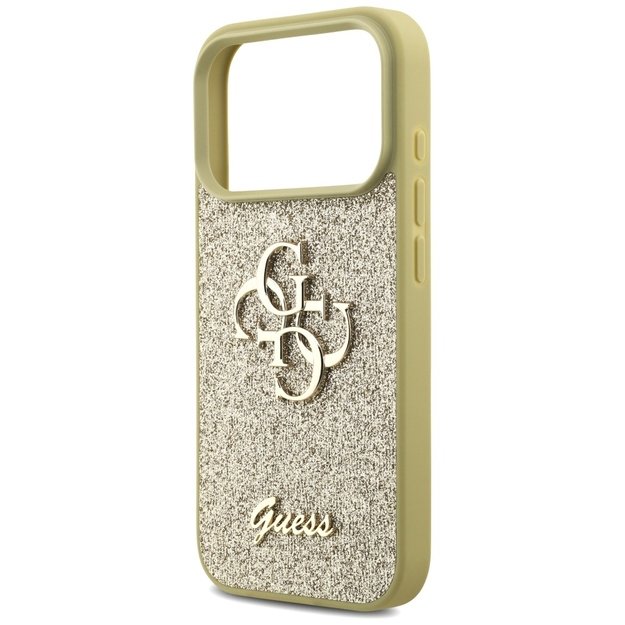 Guess Fixed Glitter Big 4G case for iPhone 17 Pro - gold 5