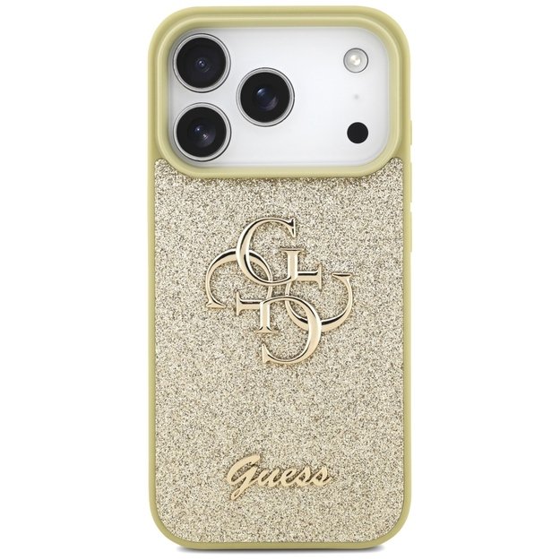 Guess Fixed Glitter Big 4G case for iPhone 17 Pro - gold 2