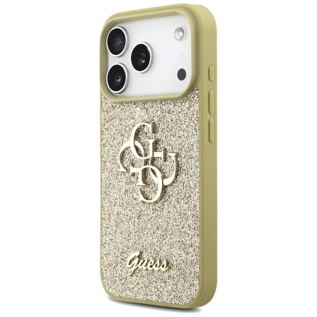 Guess Fixed Glitter Big 4G case for iPhone 17 Pro - gold 1