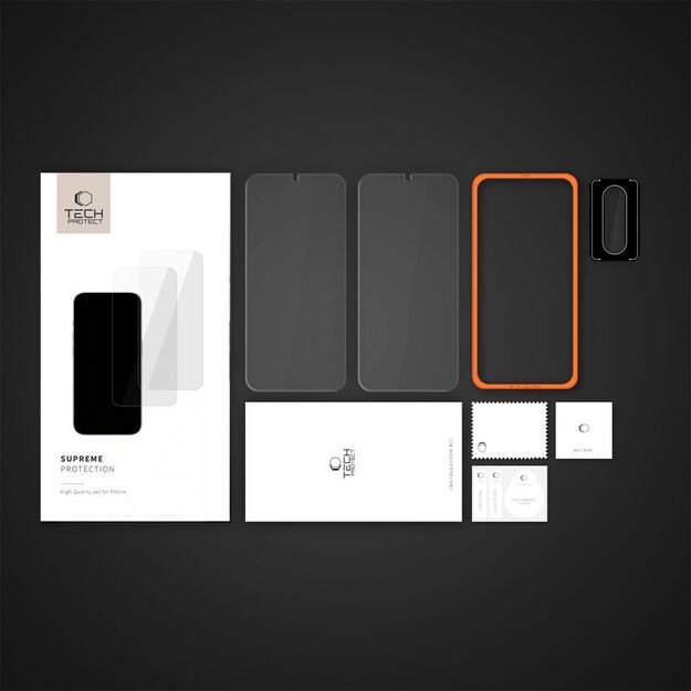 Tech-Protect Supreme Easy 3-pack Tempered Glass for Samsung Galaxy A17 4G / 5G 6