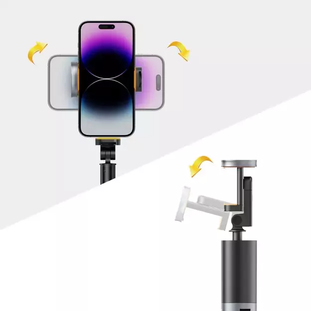 Tech-Protect L08S Bluetooth Selfie Stick with Remote Control, Tripod up to 141cm - Black 3