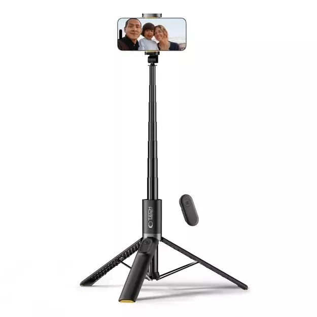 Tech-Protect L08S Bluetooth Selfie Stick with Remote Control, Tripod up to 141cm - Black 6