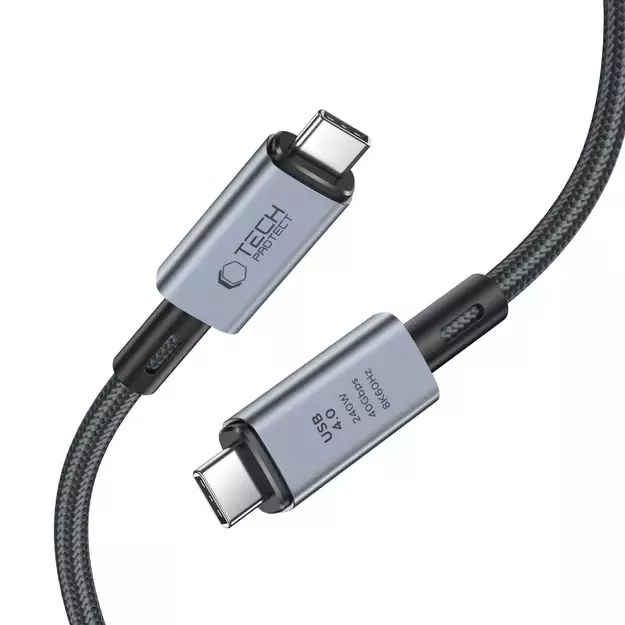 Tech-Protect UltraBoost Max USB-C 4.0 / USB-C 4.0 PD 240W 8K 40Gbps 2m cable - gray 8