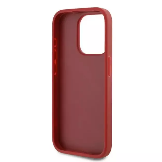Karl Lagerfeld Diagonal Quilted Script case for iPhone 15 Pro - red 5
