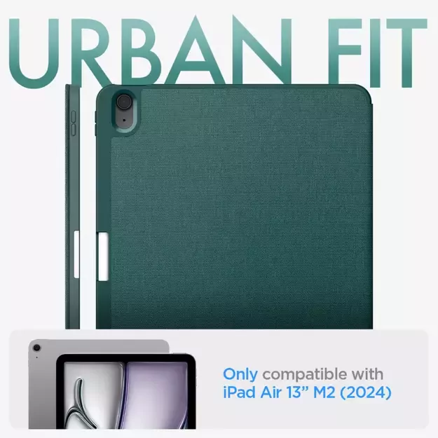 Spigen Urban Fit iPad Air 13&quot  2024 Case - Green 33