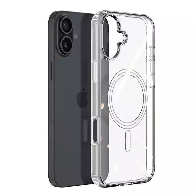 Dux Ducis Clin Mag case with MagSafe for iPhone 16 - transparent 1