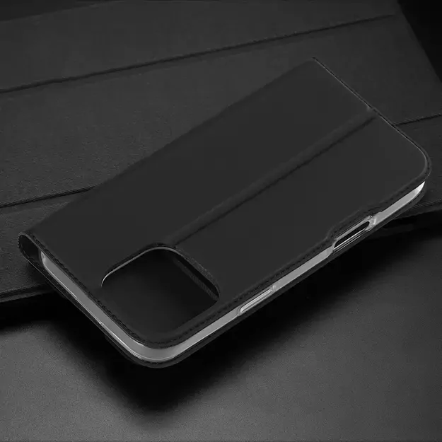 Dux Ducis Skin Pro iPhone 16 Pro Case with Flip and Card Slot - Black 26