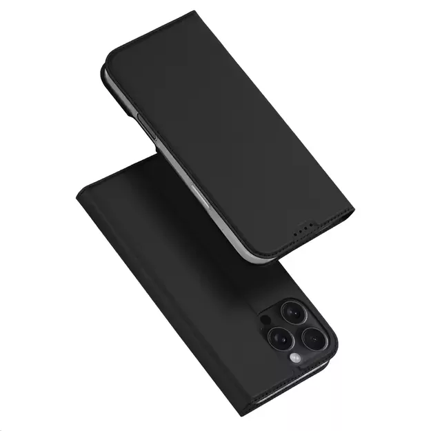 Dux Ducis Skin Pro iPhone 16 Pro Case with Flip and Card Slot - Black 14