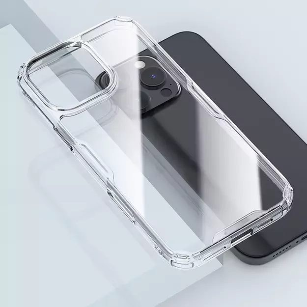 Nillkin Nature Pro Case for iPhone 16 Pro - transparent and white 7