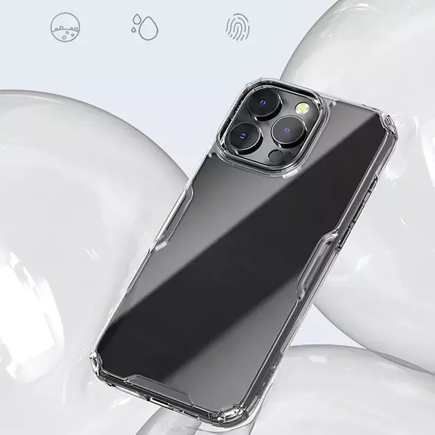 Nillkin Nature Pro Case for iPhone 16 Pro - transparent and white 11