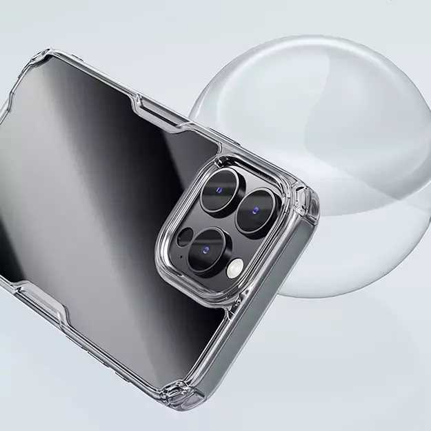 Nillkin Nature Pro Case for iPhone 16 Pro - transparent and white 6