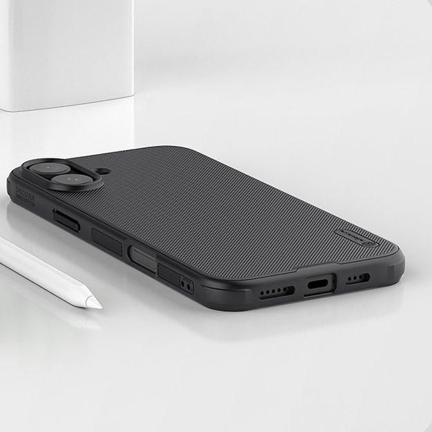 Nillkin Super Frosted Shield Pro Magnetic Case for iPhone 16 - black 36