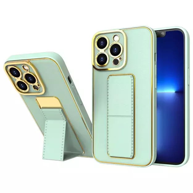New Kickstand Case for iPhone 13 Pro with stand green