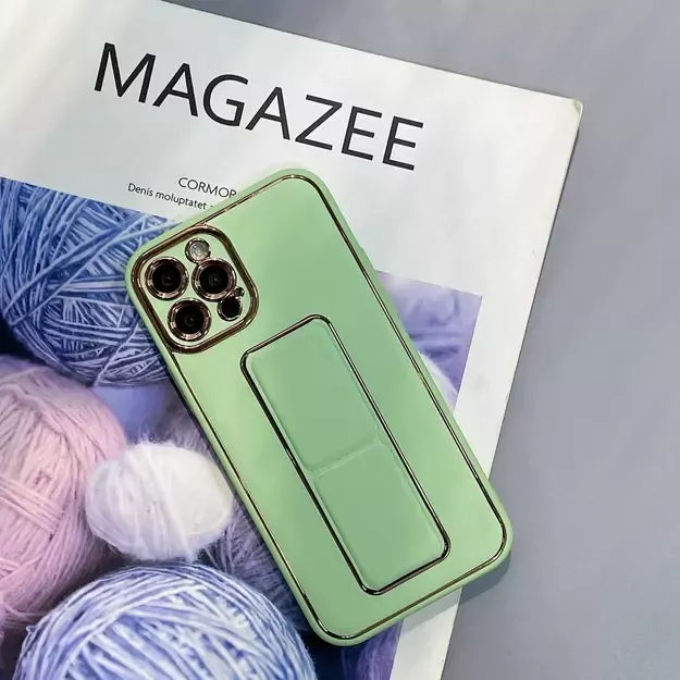 New Kickstand Case for iPhone 13 Pro with stand green 19