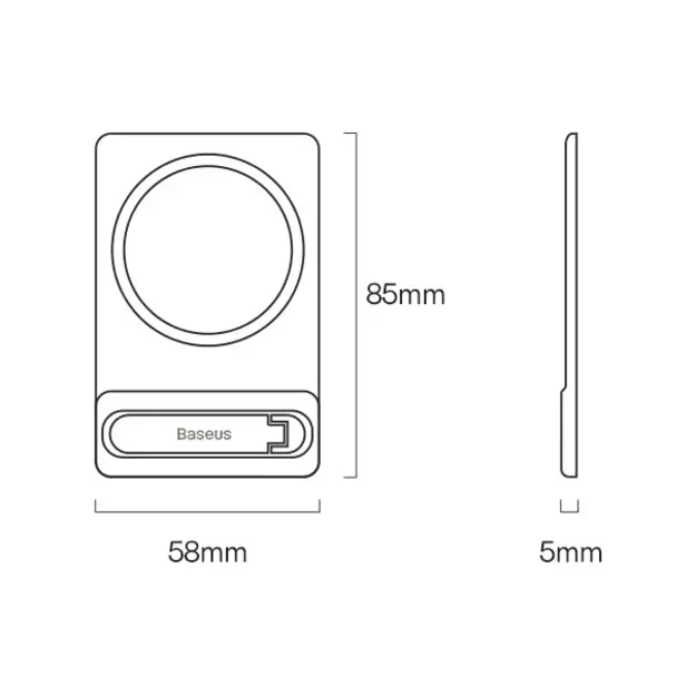 Baseus folding stand with magnetic holder white (LUXZ010002) 20