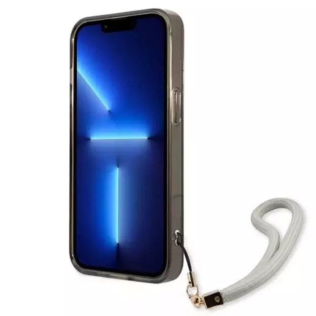 Guess GUHCP13SHTSGSK iPhone 13 mini 5.4&quot  black/black hardcase Translucent Stap 4