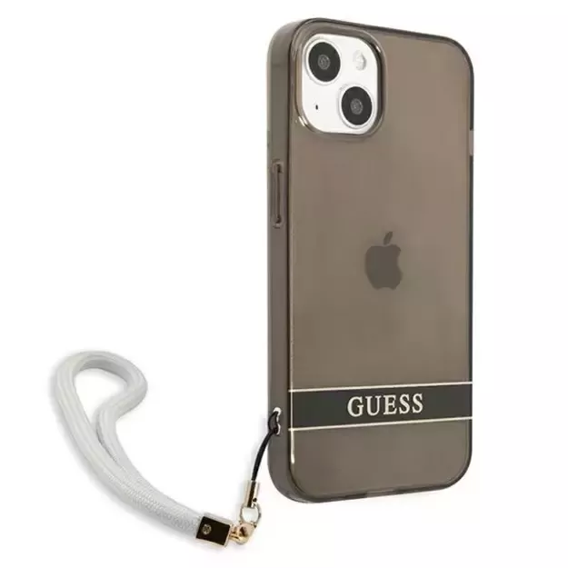 Guess GUHCP13SHTSGSK iPhone 13 mini 5.4&quot  black/black hardcase Translucent Stap 3