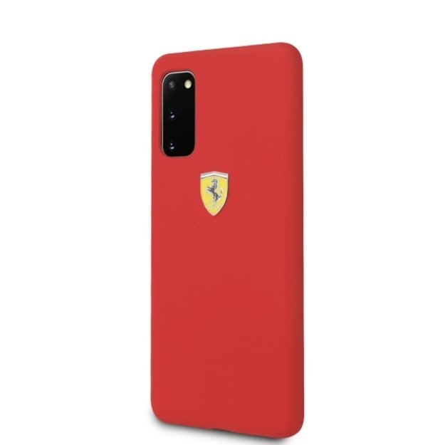 Ferrari Silicone Case for Samsung Galaxy S20 - Red 1