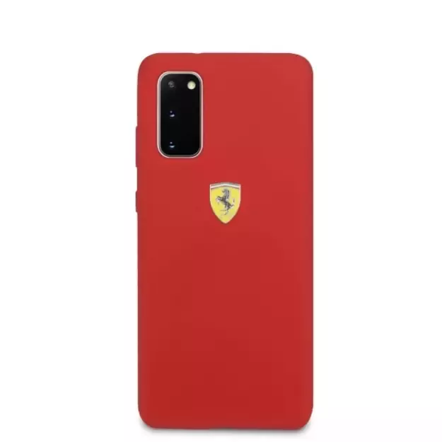 Ferrari Silicone Case for Samsung Galaxy S20 - Red 8