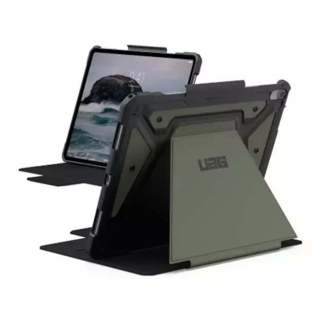 UAG Metropolis SE Case with Stand and Apple Pencil Holder for iPad Air 13&quot  2024 - Green 3