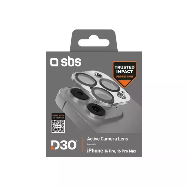 SBS Active Camera Lens D3O Tempered Glass for iPhone 16 Pro / 16 Pro Max Camera 1