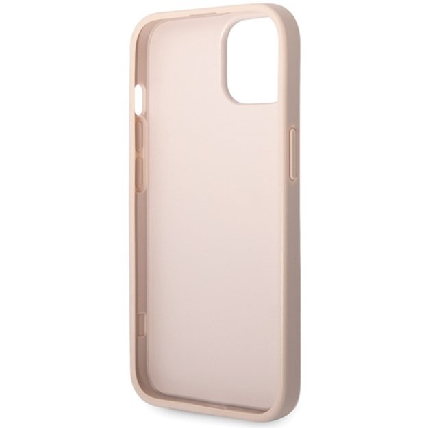 Guess 4G Big Metal Logo iPhone 15 Case - Pink 6